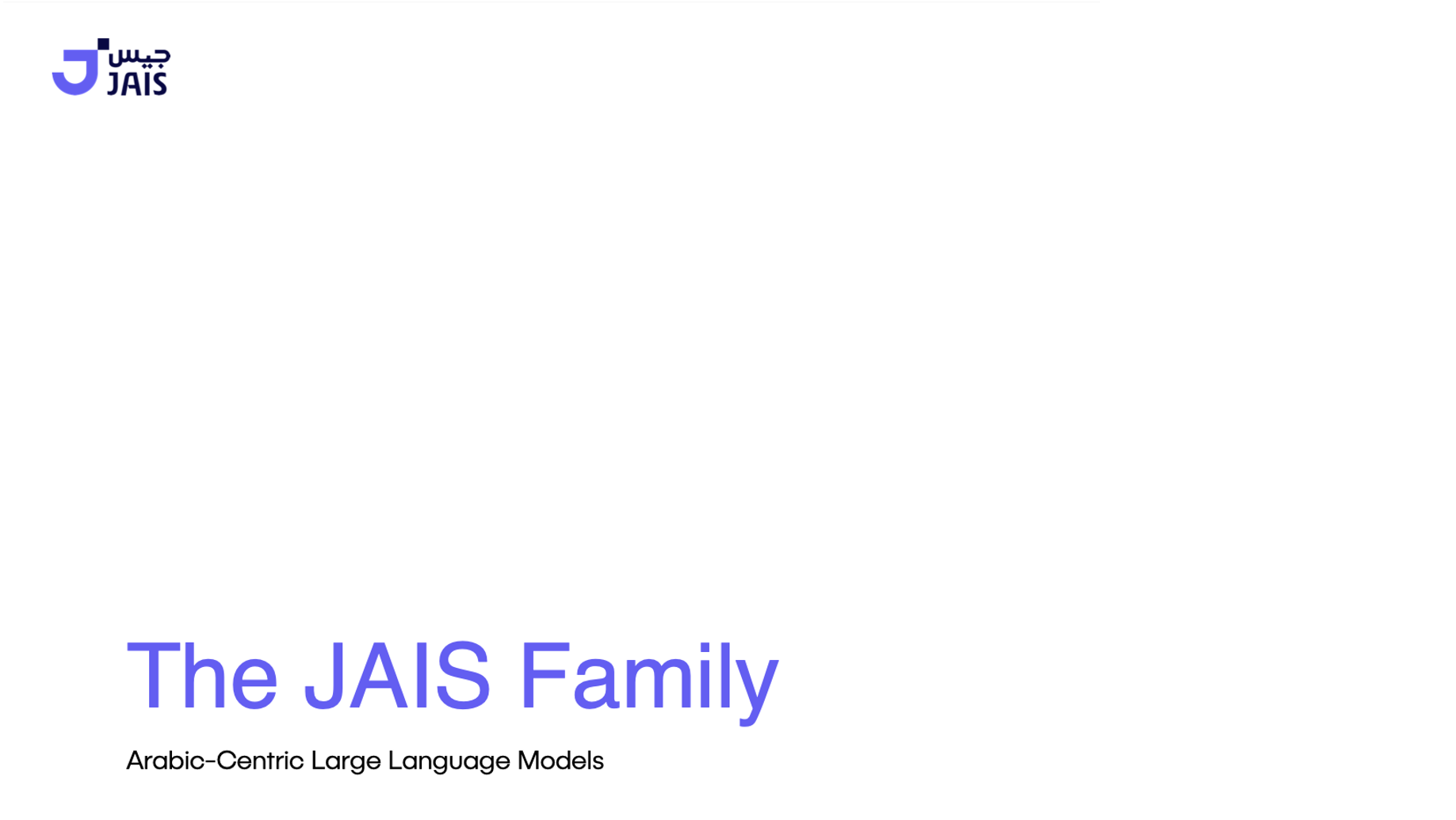 JAIS 30B Whitepaper